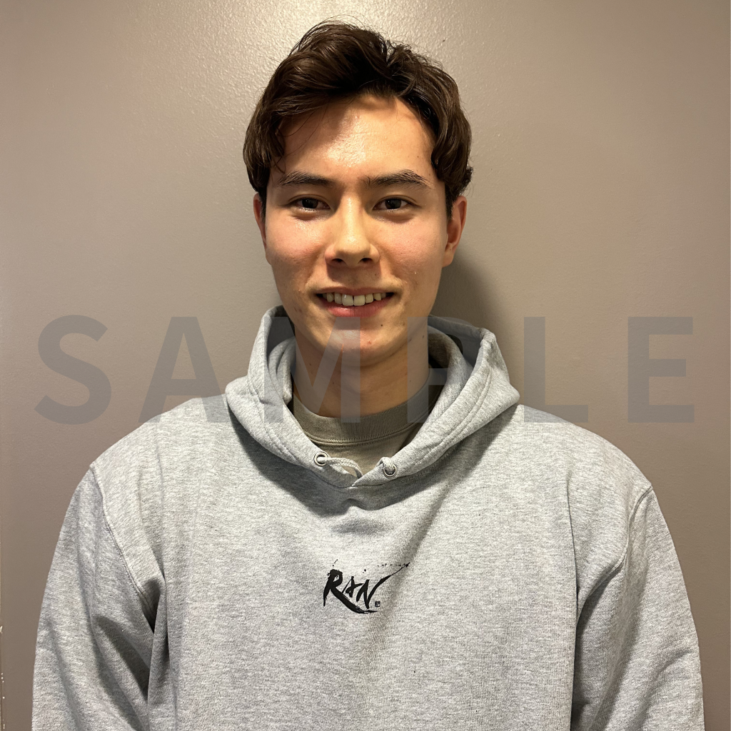 BASIC LOGO Hoodie - gray×black