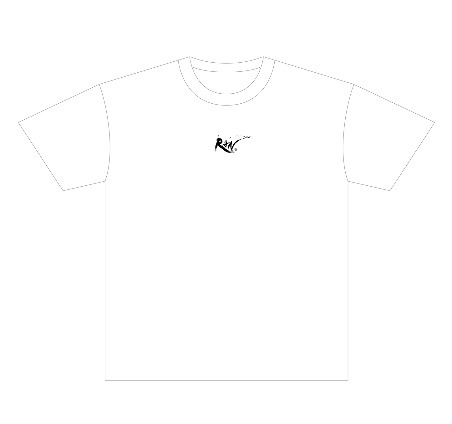 BASIC LOGO Tee (white×black)