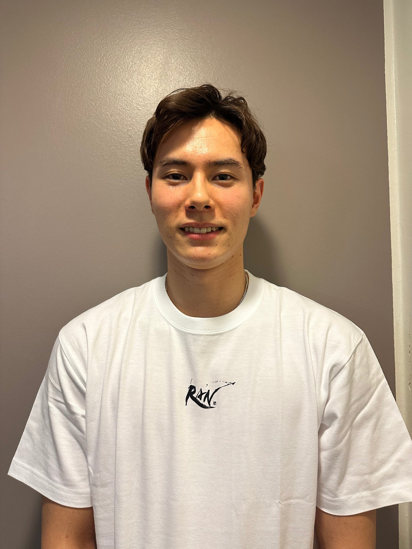 BASIC LOGO Tee (white×black)