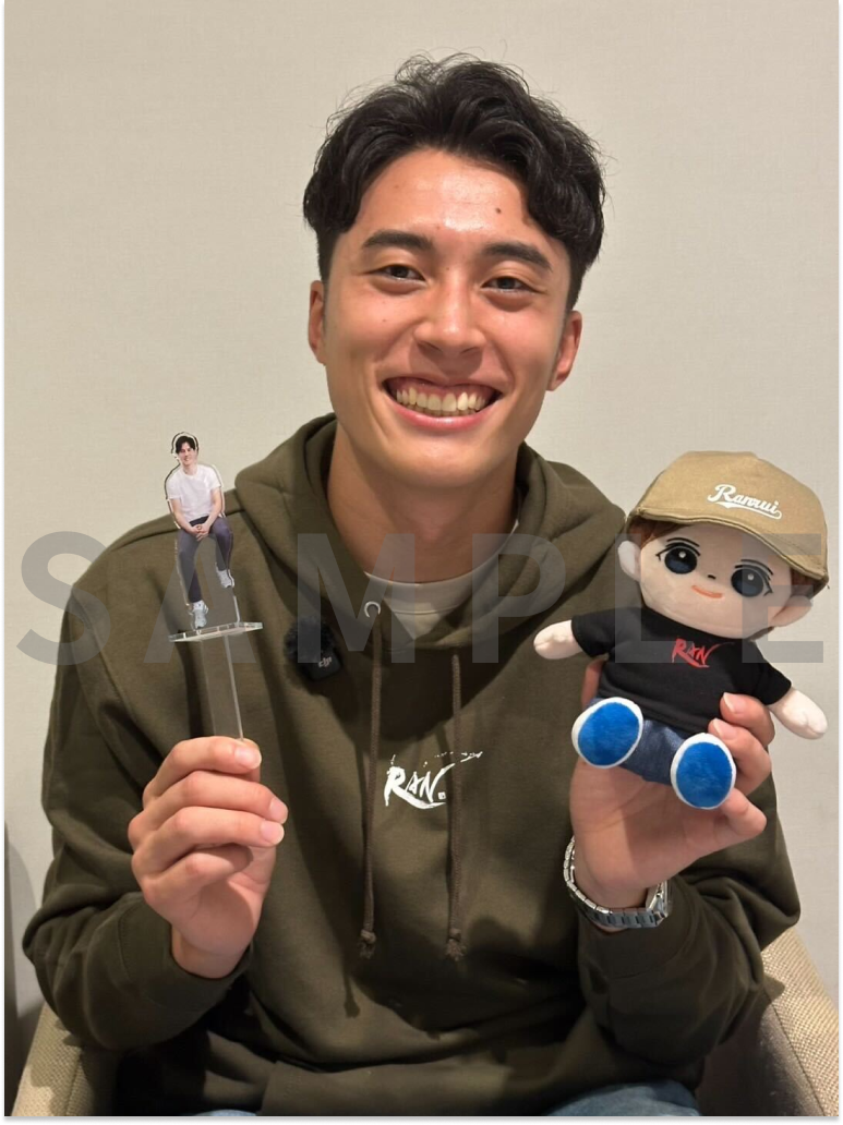 BASIC LOGO Hoodie - olive×white