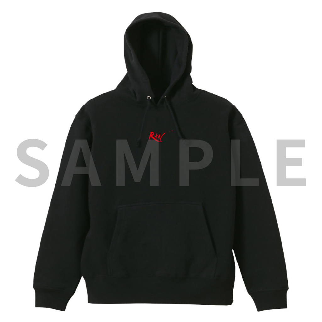 BASIC LOGO Hoodie - black×red