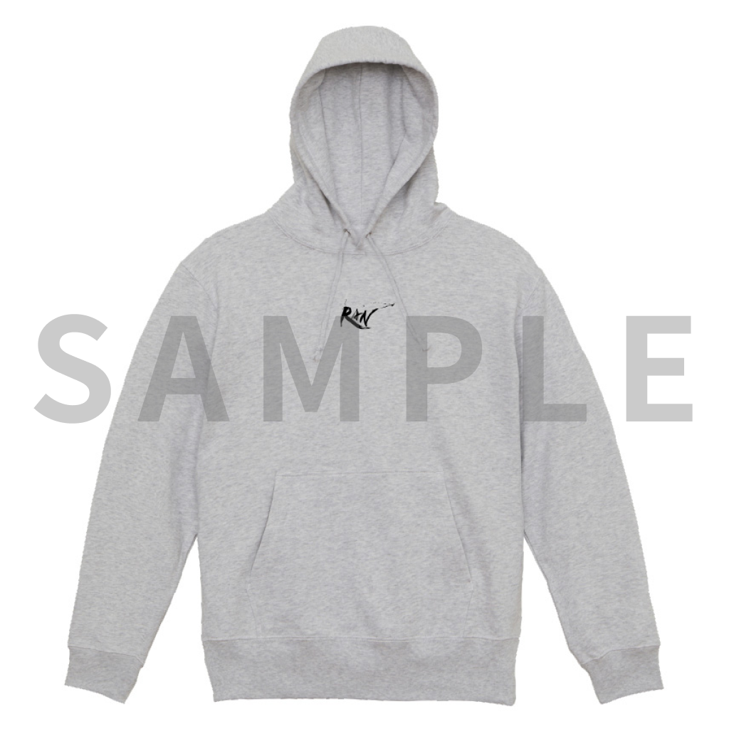 BASIC LOGO Hoodie - gray×black