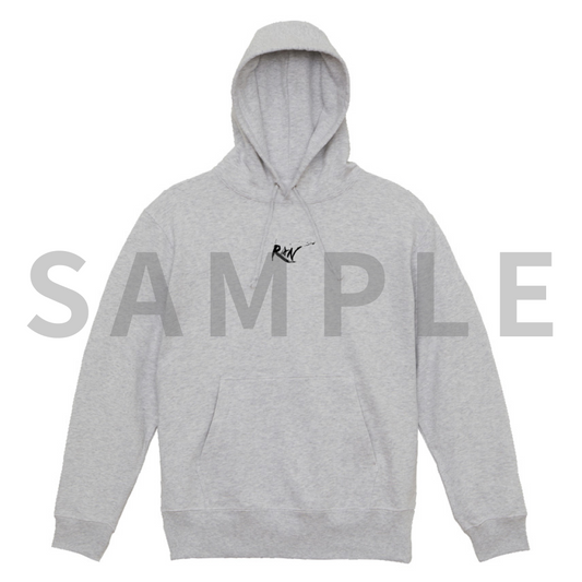 BASIC LOGO Hoodie - gray×black