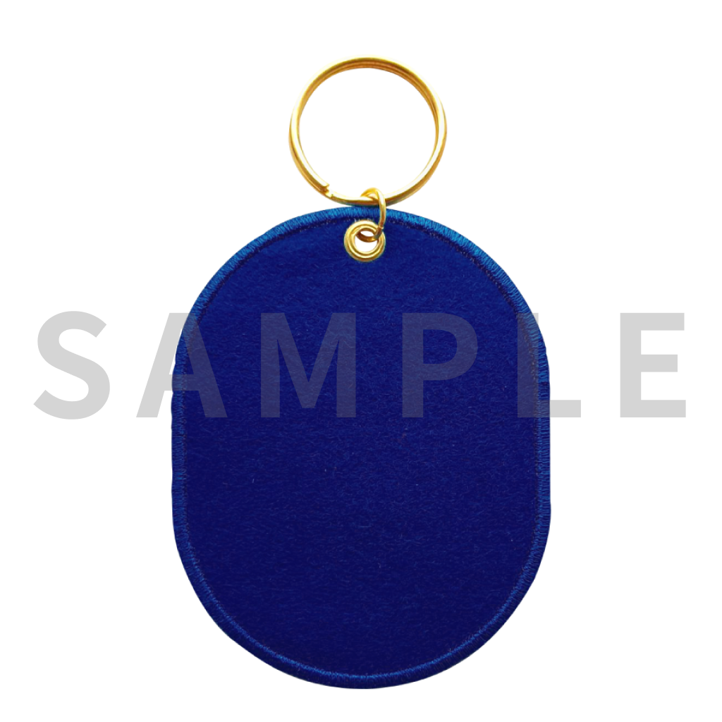 イラスト刺繍キーホルダー